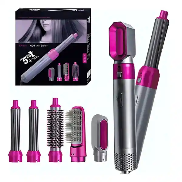 Cepillo Secador Ondulador Hot Air Styler 5 En 1 Alisador
