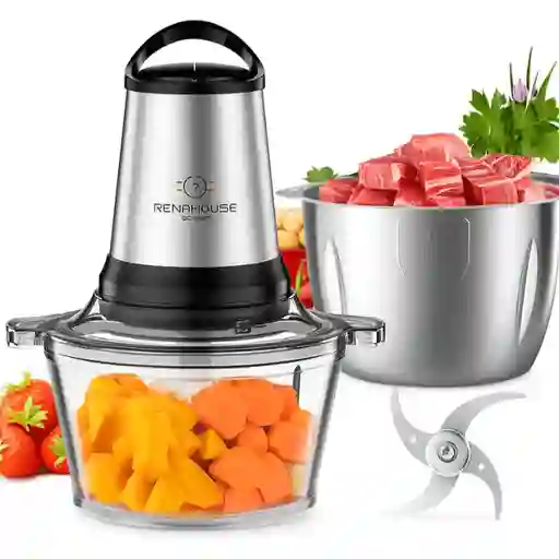 Picatodo Procesador De Alimentos Renahouse Doble Bowl Rh-310