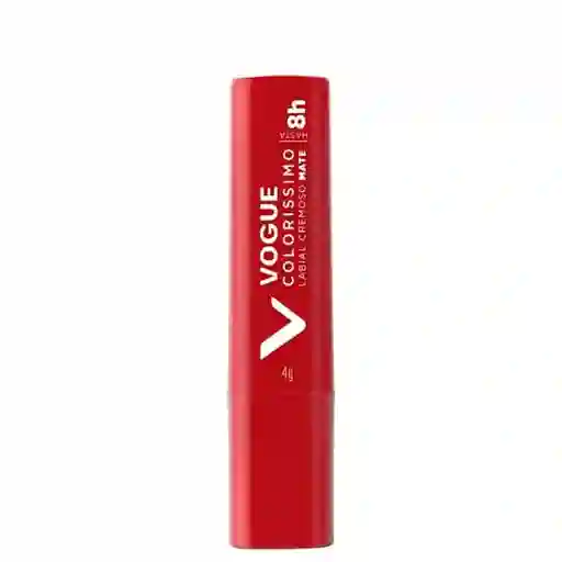 Labial En Barra Vogue Mate Colorissimo Manzana Roja 4g