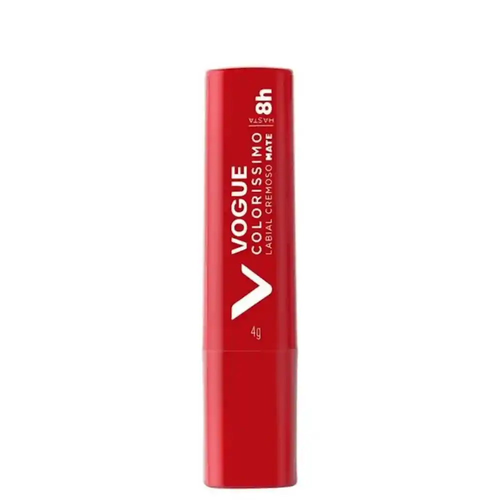 Labial En Barra Vogue Mate Colorissimo Manzana Roja 4g