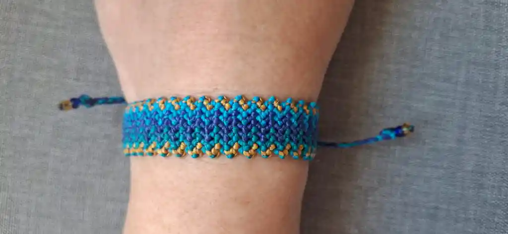 Pulsera Camino Del Inca-azul Celeste