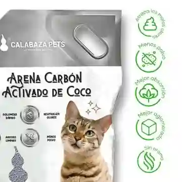 Arena Para Gatos Carbon Activado 10 Kg Arena Para Gatos Calabaza