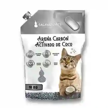 Arena Calabaza Carbon Activado 10 Kg Arena Para Gatos Arena Gatos 10 Kg