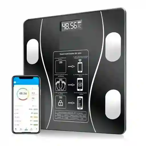 Pesa Balanza Inteligente Bluetooth Grasa Bascula Peso Corporal