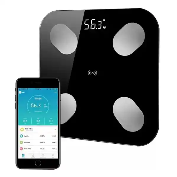 Pesa Balanza Inteligente Bluetooth Grasa Bascula Peso Corporal