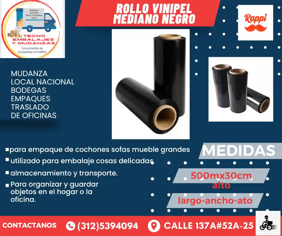 Vinipel Negro Mediano