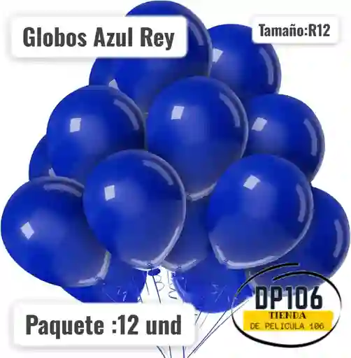 Globos Azul Rey 12 Und
