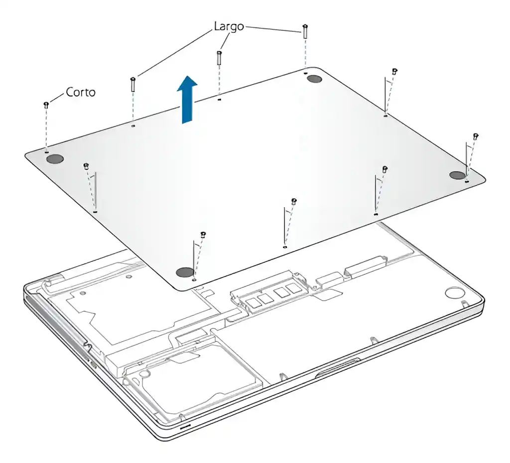 Macbook Set 10x Tornillos Para Pro 13 15 17 A1278 A1286