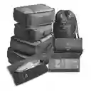Organizador De Viaje Equipaje X8 Piezas Color Gris