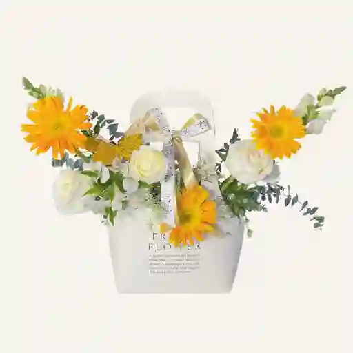 Bolso De Alegria Florecer Amarillo