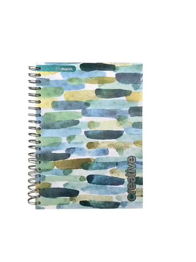 Cuaderno 7 Materias Cuadriculado De Mujer Con Stickers Marfil