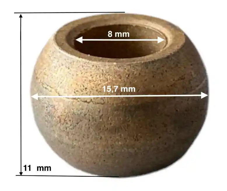 2 Unidades De Bujes Samurai- Volmo En Bronce Autolubricado