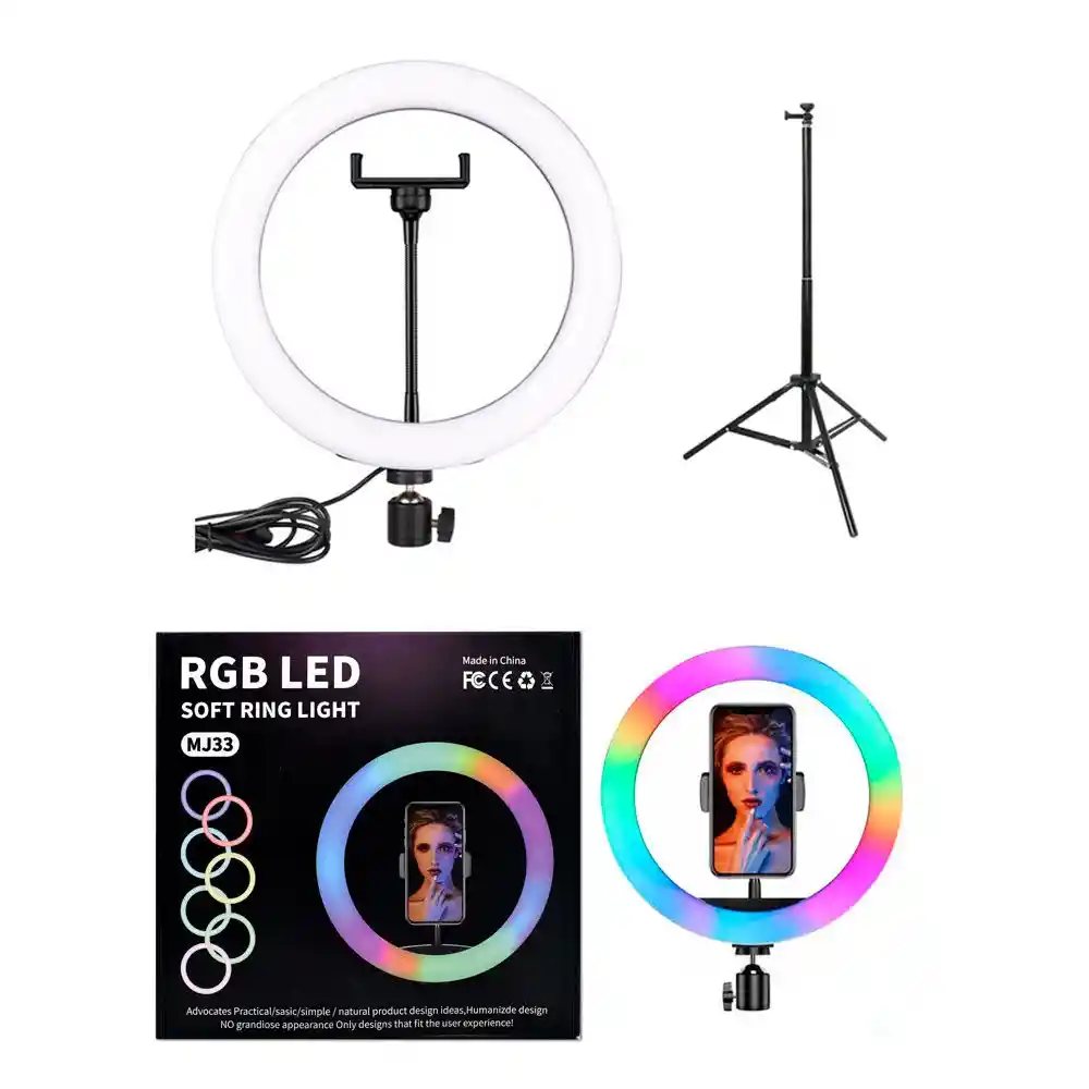Aro De Luz Led 33cm Para Fotografia Selfie + Tripode