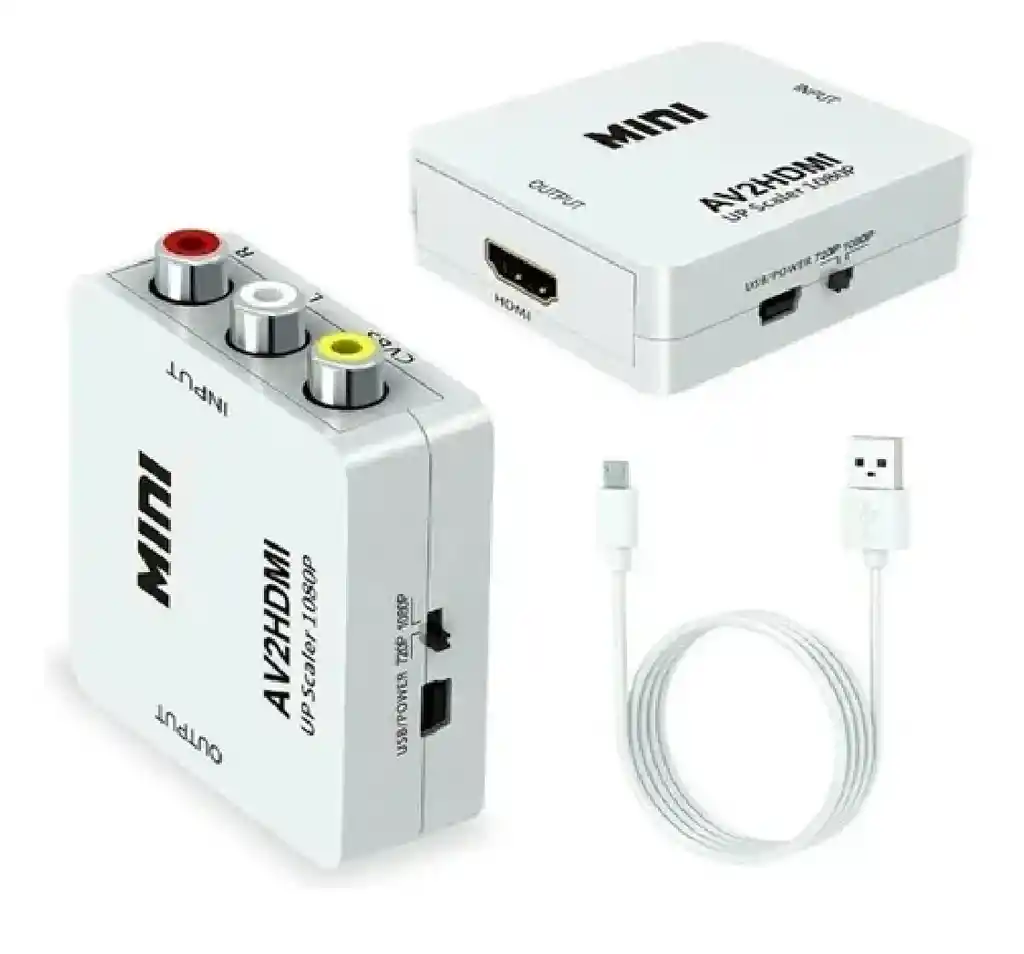 Caja Convertidor Mini Hdmi2av 5v 1 Puerto