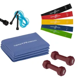 Combo Fitness Compacto Ejercicio En Casa Sportfitness
