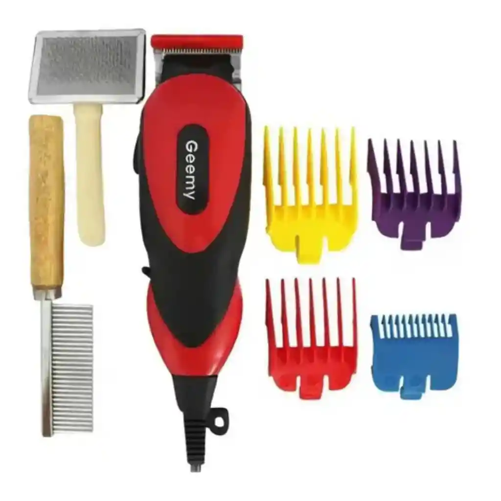 Maquina Peluquera Para Mascotas + Kit Gemei Gm-1023