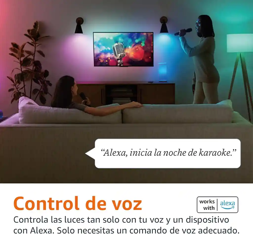Bombillo Inteligente Wifi Amazon Luz Led Multicolor Funciona Con Alexa