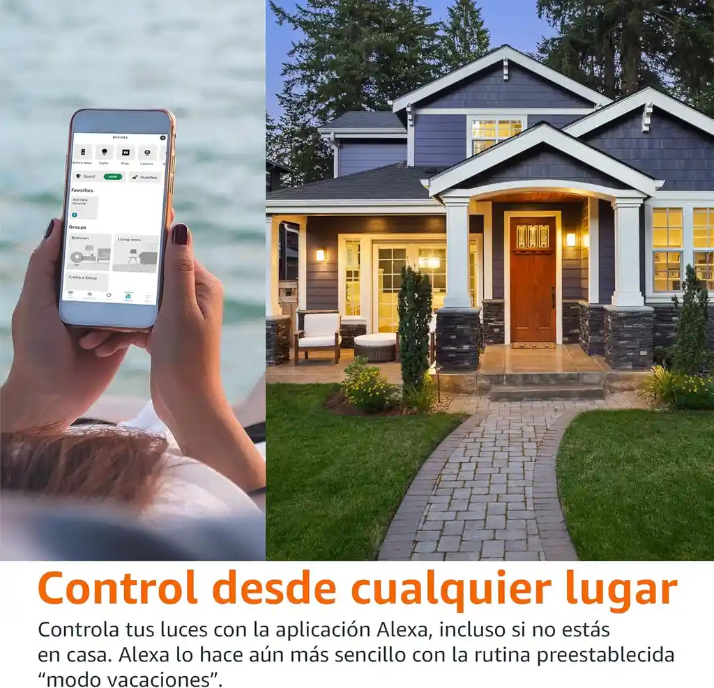 Bombillo Inteligente Wifi Amazon Luz Led Multicolor Funciona Con Alexa