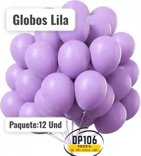 Globos Lila 12 Und