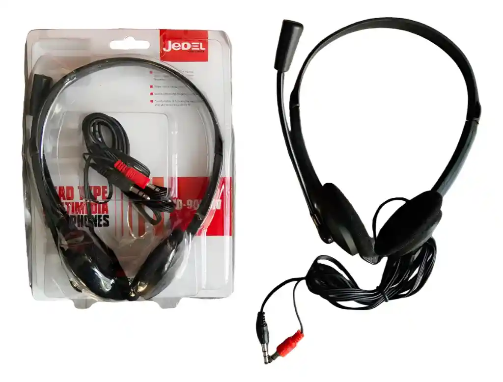 Diadema Jedel Sencilla Doble Plug Jd-900mv