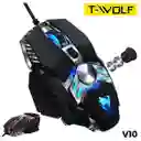 Mouse Alambrico Gamer Usb Luz Rgb T-wolf V10 Warrior