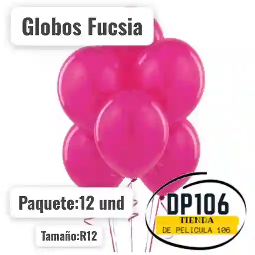 Globos Fucsia 12 Und