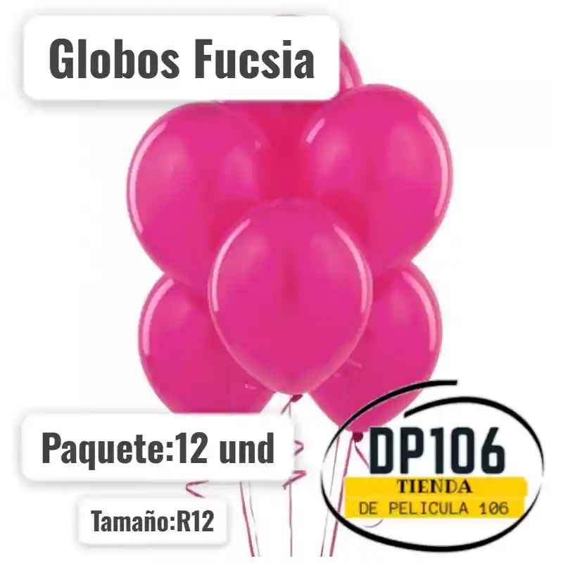Globos Fucsia 12 Und