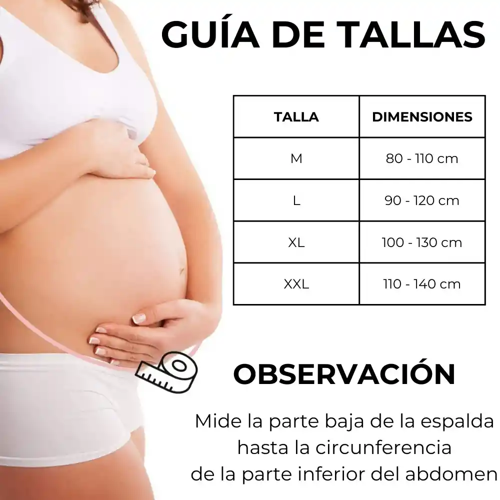 Faja Materna Prenatal Durante Embarazo Soporte Abdomen Panza