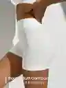Short Gym Acanalado Calza Mujer Short Talla M