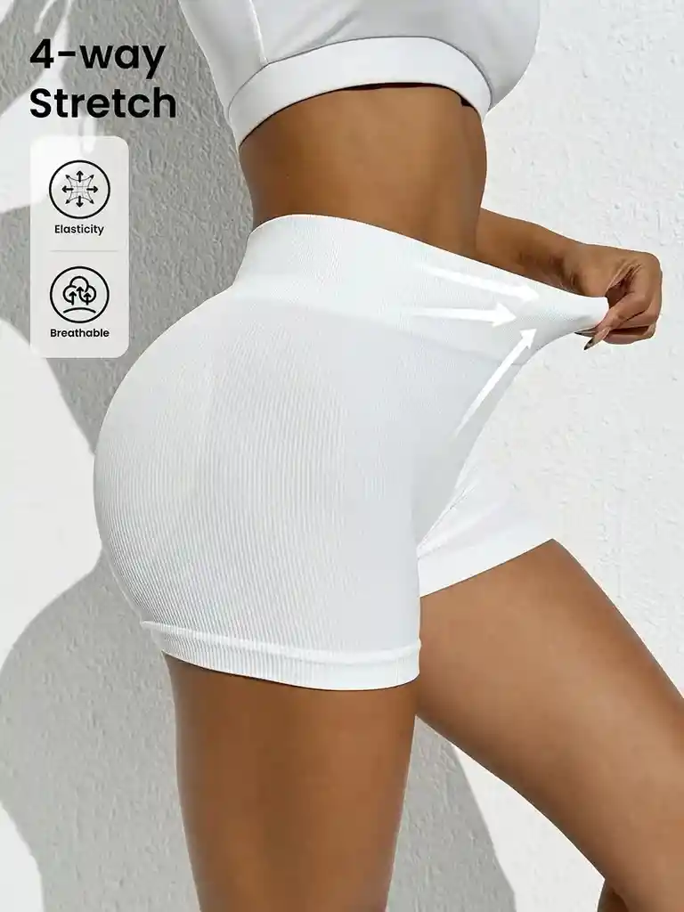 Short Gym Acanalado Talla L