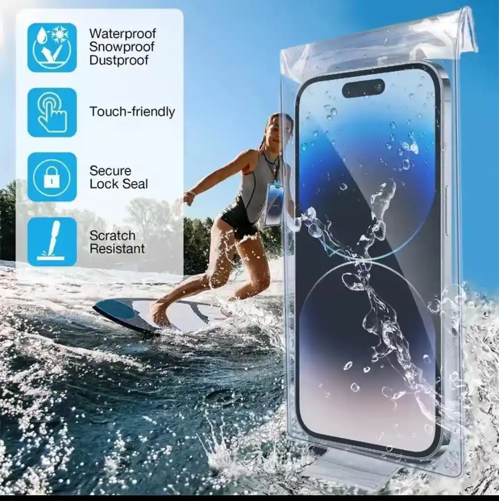 Funda Impermeable Con Soporte Max 7`