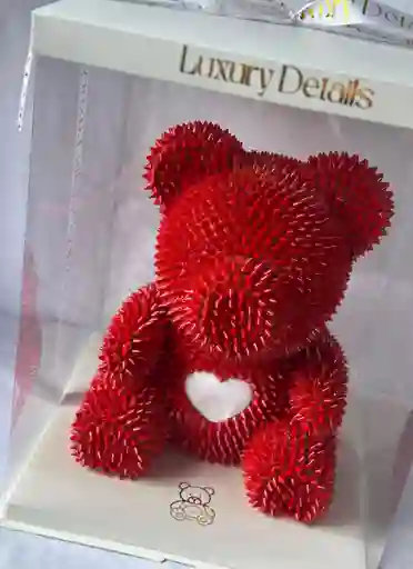 Oso De Taches Rojo 35 Cm