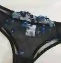 Dakota Negro Flores Azules