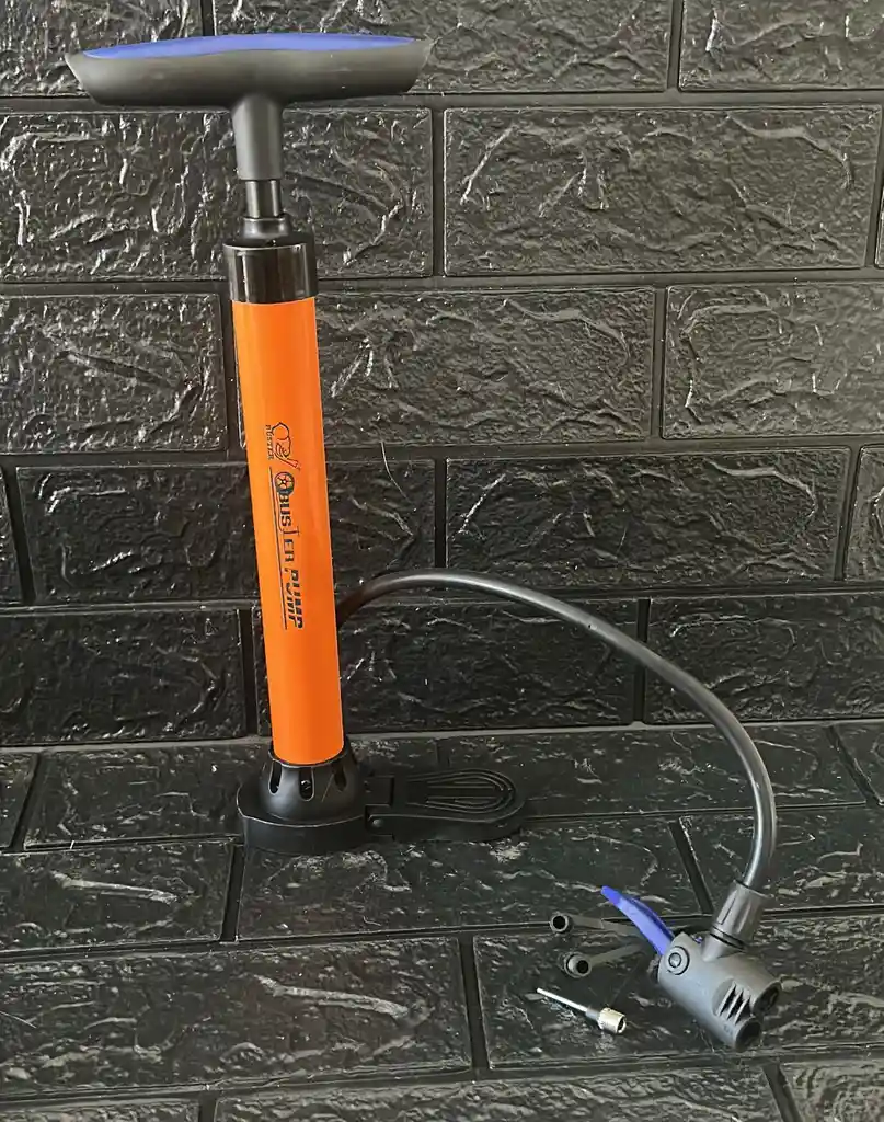 Inflador Manual Para Bicicleta Con Base