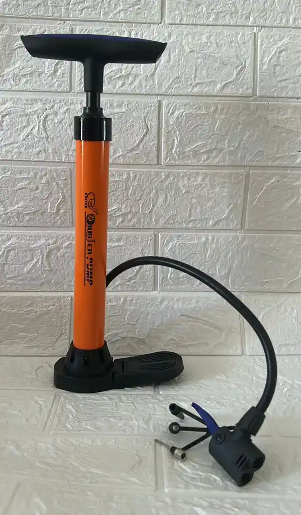 Inflador Manual Para Bicicleta Con Base
