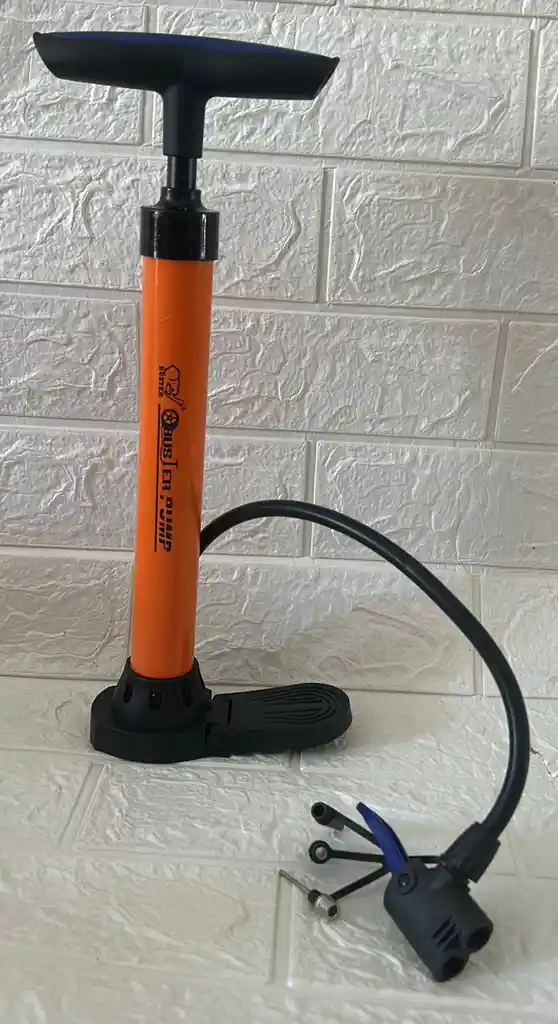 Inflador Manual Para Bicicleta Con Base