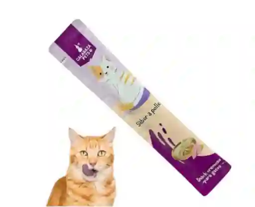 Snack Cremoso Para Gato Unidad Sabor A Pollo