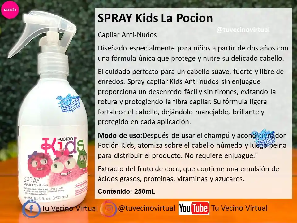 Spray Capilar Anti Nudos La Pocion