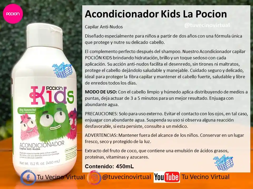 Acondicionador Y Spray Kids La Pocion