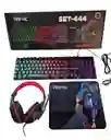 Set Gamer 4 En 1 Teclado Retroiluminado/mouse Retroiluminado/mouse Pad y didema gamer