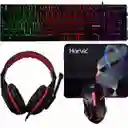 Set Gamer 4 En 1 Teclado Retroiluminado/mouse Retroiluminado/mouse Pad y didema gamer