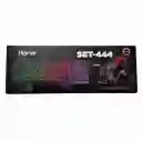 Set Gamer 4 En 1 Teclado Retroiluminado/mouse Retroiluminado/mouse Pad y didema gamer