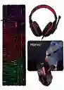 Set Gamer 4 En 1 Teclado Retroiluminado/mouse Retroiluminado/mouse Pad y didema gamer