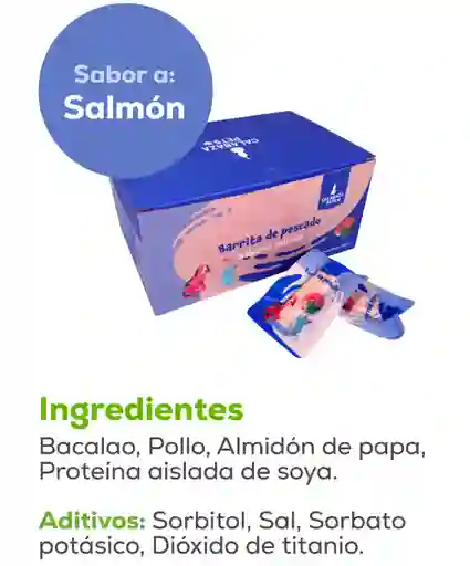 Barrita De Pescado Sabor Salmón (cajax30u)