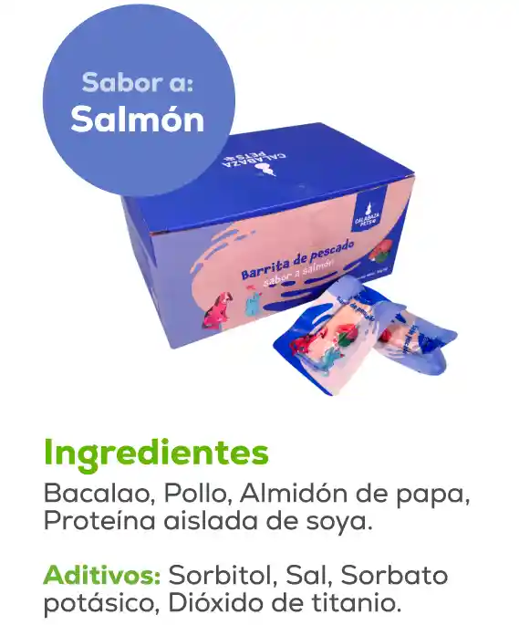 Barrita De Pescado Sabor Salmón (cajax30u)