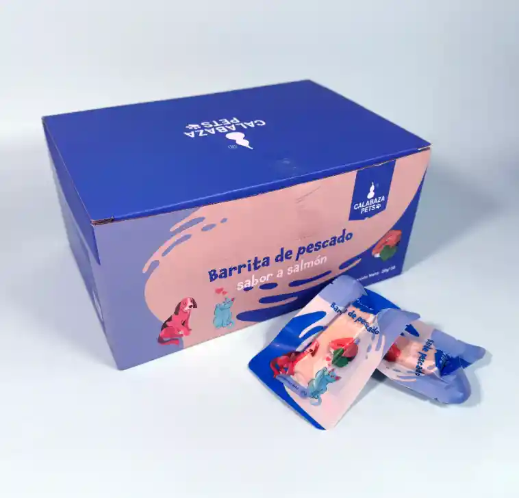 Barrita De Pescado Sabor Salmón (cajax30u)
