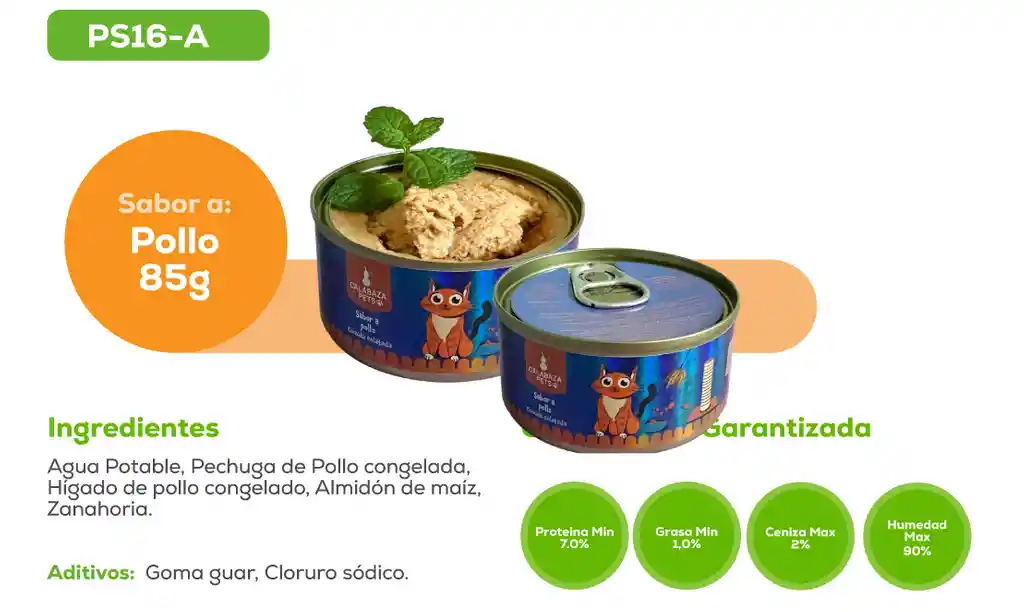 Lata Snack Para Gatos Sabor A Pollo 85g