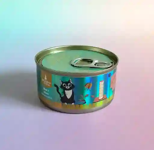 Lata Snack Para Gatos Sabor A Salmón 85g