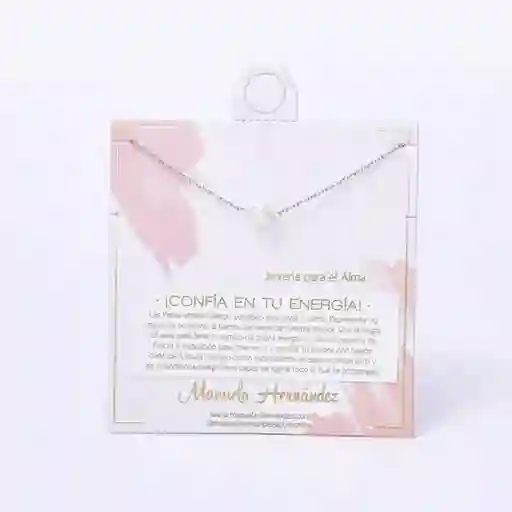 Collar Confía En Tu Energía Perla - Plateado