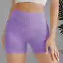 Calza Mujer Short Talla L Frunce Push Up Efecto Washed